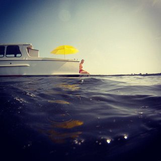 Im Boot und drum herum